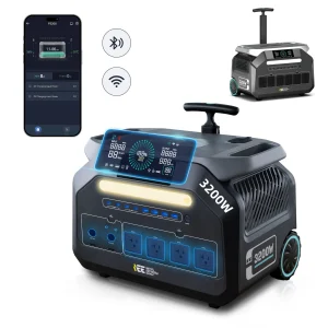 IEE 3200W Portable Power Station P3200, 2048Wh Solar Generator