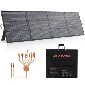 220W Foldable Solar Panel 20V Solar Charger for Power Station, IP67 Waterproof for Camping RV