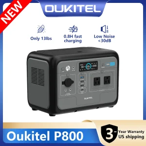 Portable Power Station, 512Wh LiFePO4 generator,1600W Peak Solar Generator